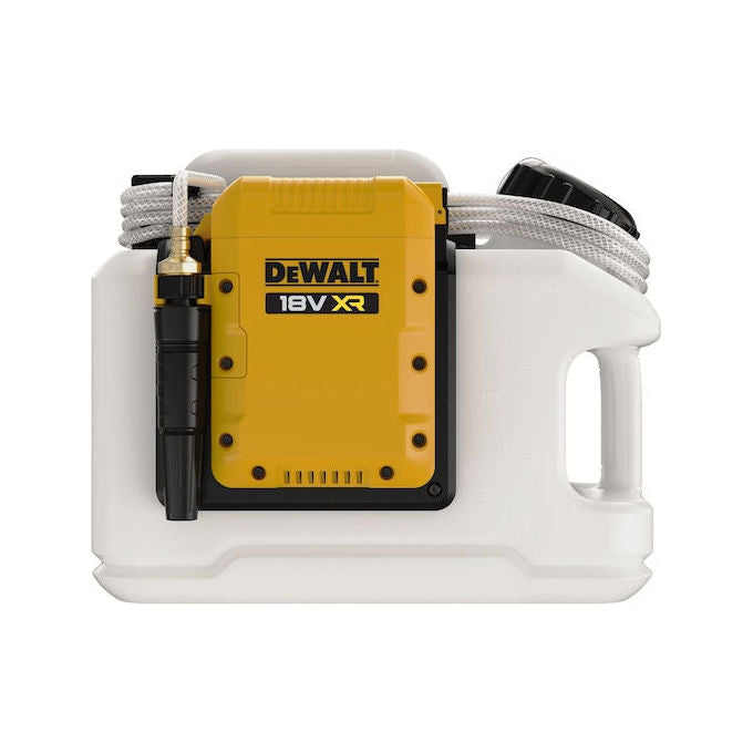 DeWALT DCE6820N-XJ Tanica Acqua 18V con Serbatoio 15Lt per Batterie 18V Lithium Ion Pressione 1,6 bar Lunghezza Tubo 3 m IPX4 colore Nero