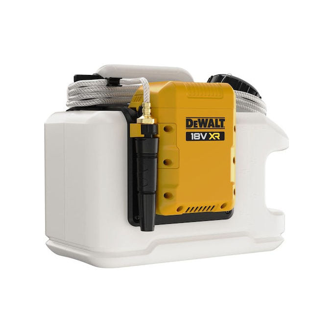 DeWALT DCE6820N-XJ Tanica Acqua 18V con Serbatoio 15Lt per Batterie 18V Lithium Ion Pressione 1,6 bar Lunghezza Tubo 3 m IPX4 colore Nero
