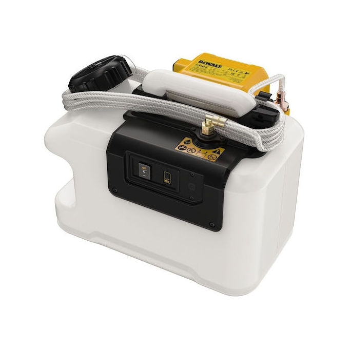 DeWALT DCE6820N-XJ Tanica Acqua 18V con Serbatoio 15Lt per Batterie 18V Lithium Ion Pressione 1,6 bar Lunghezza Tubo 3 m IPX4 colore Nero
