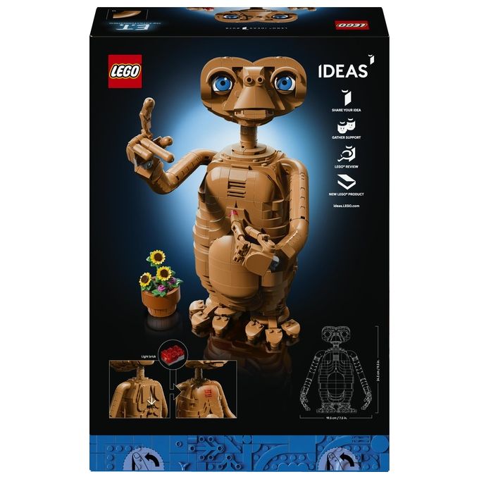 Lego 21370 LEGO Ideas Kit Modellismo per Adulti con Figura Aliena Fiori Finti e Mattoncino Luminoso colore Multicolore