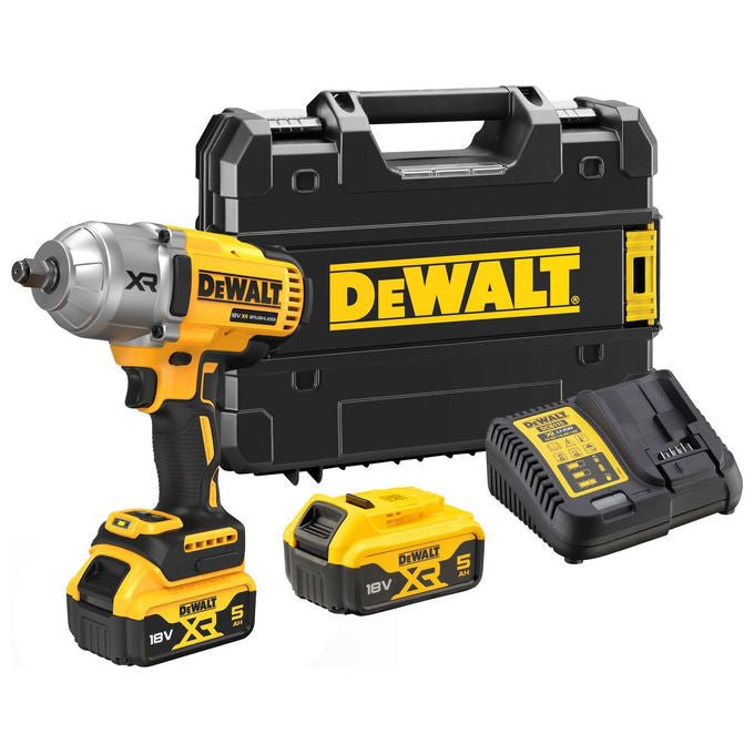 DeWALT DCF900P2T-QW Avvitatore a impulsi 1-2'' 1898 Nm 18 V 5 Ah colore Nero Giallo