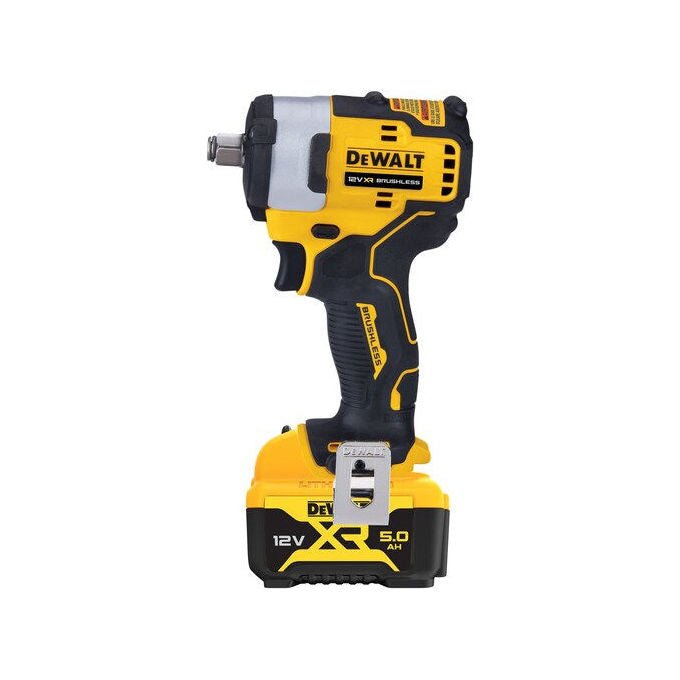 DeWALT DCF901P2-QW Avvitatore a Impatto 1-2'' 340 Nm 12 V 2 Batterie 5 Ah colore Nero Giallo
