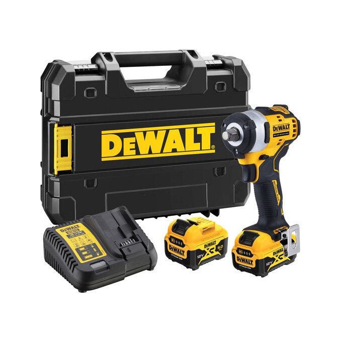 DeWALT DCF901P2-QW Avvitatore a Impatto 1-2'' 340 Nm 12 V 2 Batterie 5 Ah colore Nero Giallo