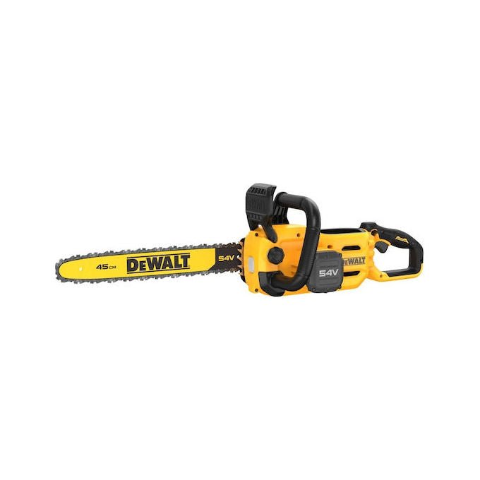 DeWALT DCMCS574N Elettrosega 45cm Brushless 54V 13,5 m-s velocita' catena Automatica lubrificazione Metalliche artigli appoggio colore Nero