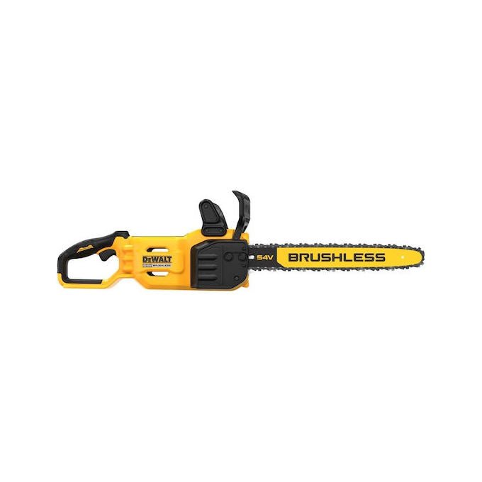 DeWALT DCMCS574N Elettrosega 45cm Brushless 54V 13,5 m-s velocita' catena Automatica lubrificazione Metalliche artigli appoggio colore Nero
