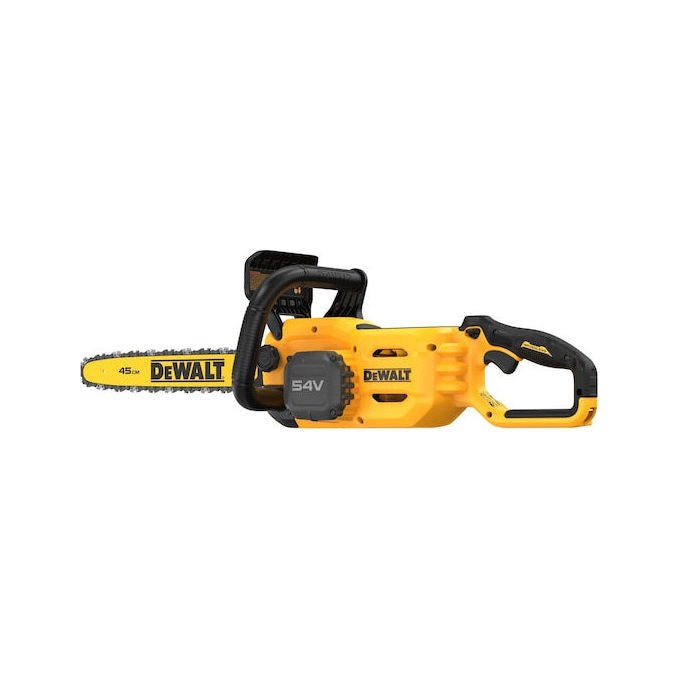DeWALT DCMCS574N Elettrosega 45cm Brushless 54V 13,5 m-s velocita' catena Automatica lubrificazione Metalliche artigli appoggio colore Nero