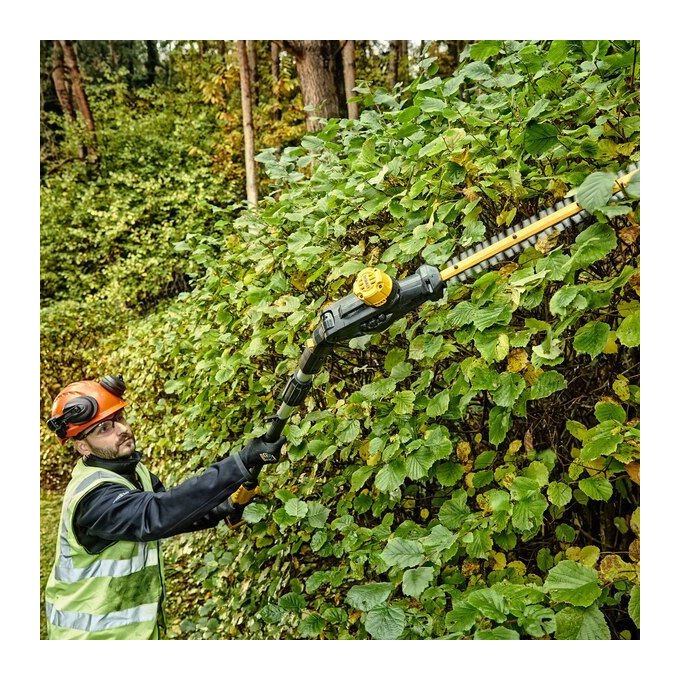 DeWALT DCMPH566N-XJ tosasiepe telescopico a batteria 18 V Ioni di Litio lama 55 cm testa orientabile in 7 posizioni portata massima 3,35 m motore Brushless peso 3,6 Kg colore Nero