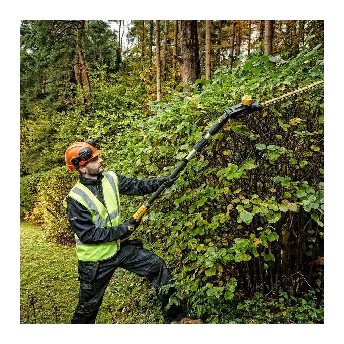 DeWALT DCMPH566N-XJ tosasiepe telescopico a batteria 18 V Ioni di Litio lama 55 cm testa orientabile in 7 posizioni portata massima 3,35 m motore Brushless peso 3,6 Kg colore Nero