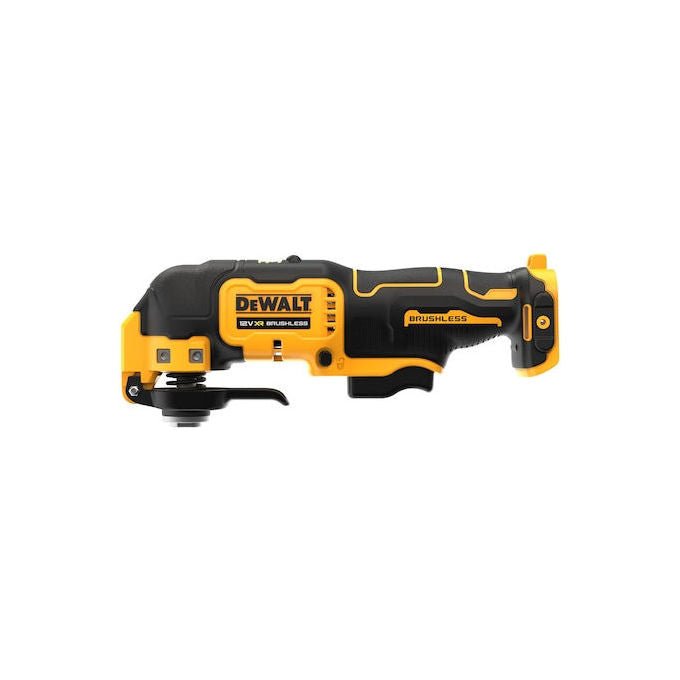 DeWALT DCS353NT-XJ Utensile Multifunzione Brushless 12 V 18000 min-1 con Adattatore Universale e Luce LED colore Nero Giallo