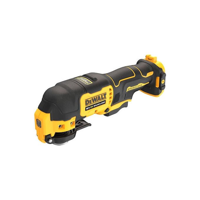 DeWALT DCS353NT-XJ Utensile Multifunzione Brushless 12 V 18000 min-1 con Adattatore Universale e Luce LED colore Nero Giallo