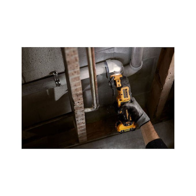 DeWALT DCS353NT-XJ Utensile Multifunzione Brushless 12 V 18000 min-1 con Adattatore Universale e Luce LED colore Nero Giallo