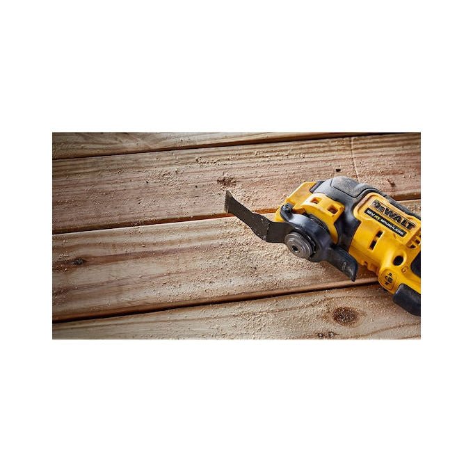 DeWALT DCS353NT-XJ Utensile Multifunzione Brushless 12 V 18000 min-1 con Adattatore Universale e Luce LED colore Nero Giallo