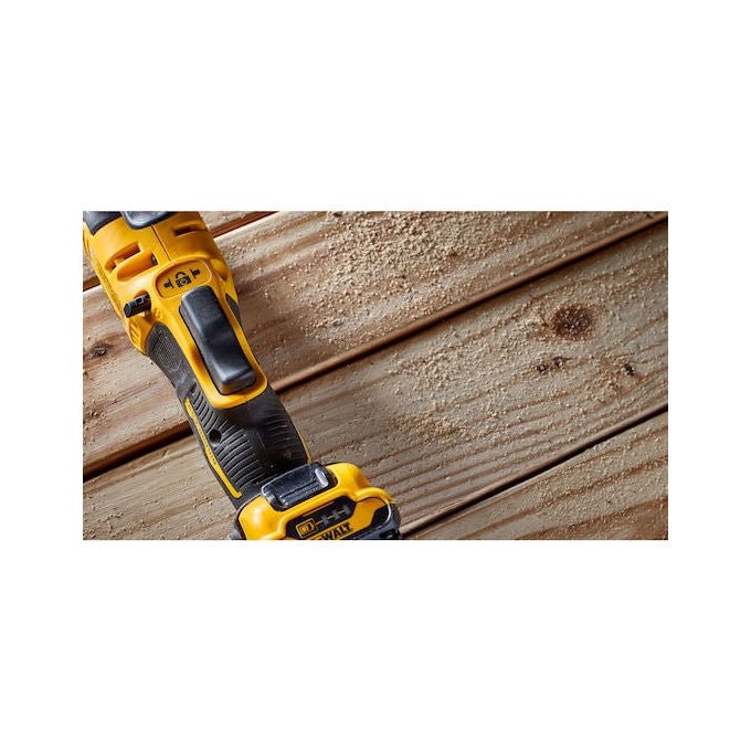 DeWALT DCS353NT-XJ Utensile Multifunzione Brushless 12 V 18000 min-1 con Adattatore Universale e Luce LED colore Nero Giallo