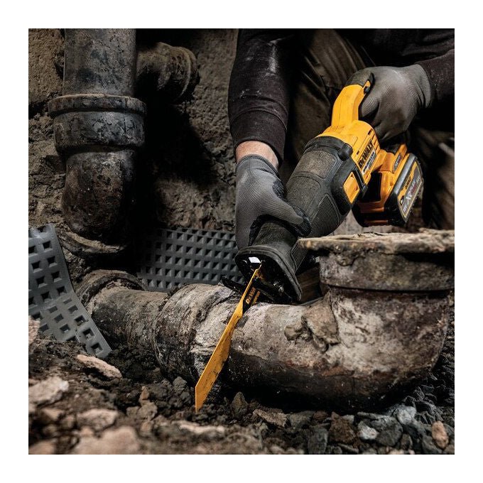 DeWALT DCS389NT Sega Alternativa 3000 spm Batteria 54V FLEXVOLT Capacita' Taglio Legno 30 cm Acciaio 13 cm Plastica 16 cm colore Giallo