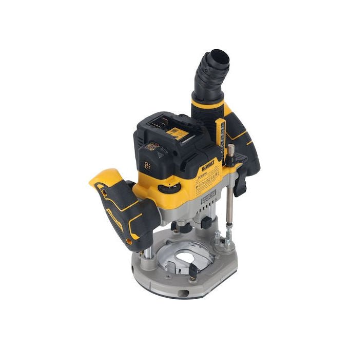 DeWALT DCW620NT-XJ Fresatrice Ad Affondamento Motore Brushless 11000-23000 rpm Attacco 8 mm 12.7 mm colore Nero Giallo
