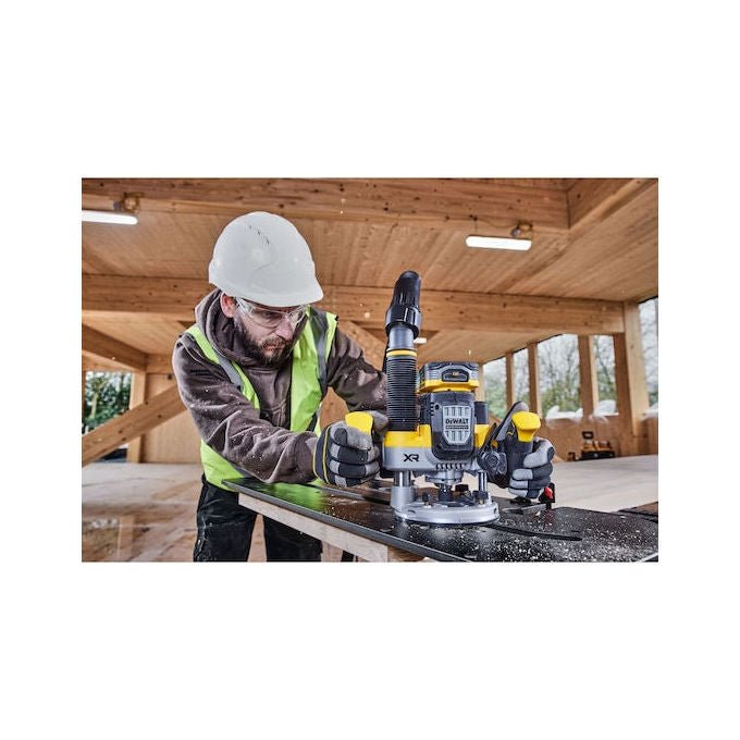 DeWALT DCW620NT-XJ Fresatrice Ad Affondamento Motore Brushless 11000-23000 rpm Attacco 8 mm 12.7 mm colore Nero Giallo