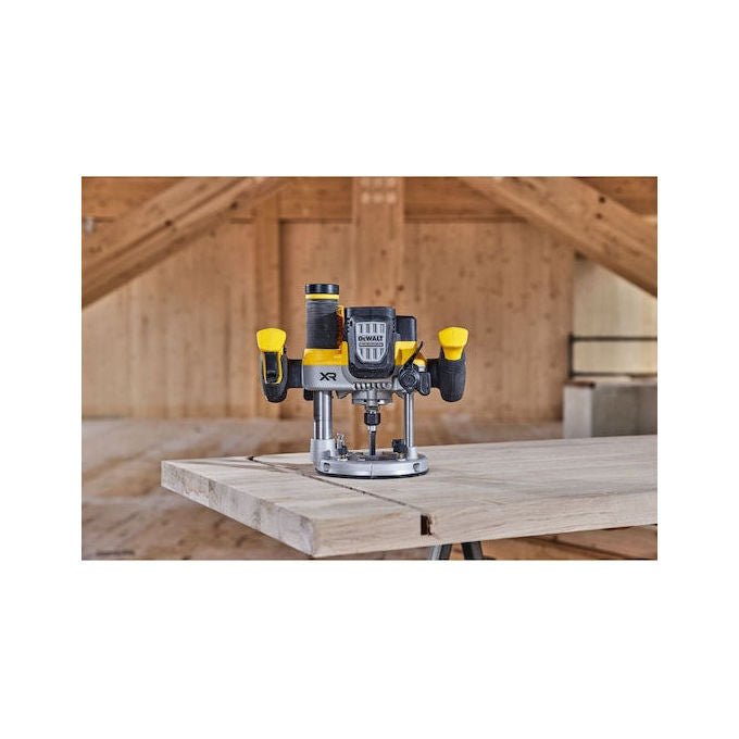 DeWALT DCW620NT-XJ Fresatrice Ad Affondamento Motore Brushless 11000-23000 rpm Attacco 8 mm 12.7 mm colore Nero Giallo