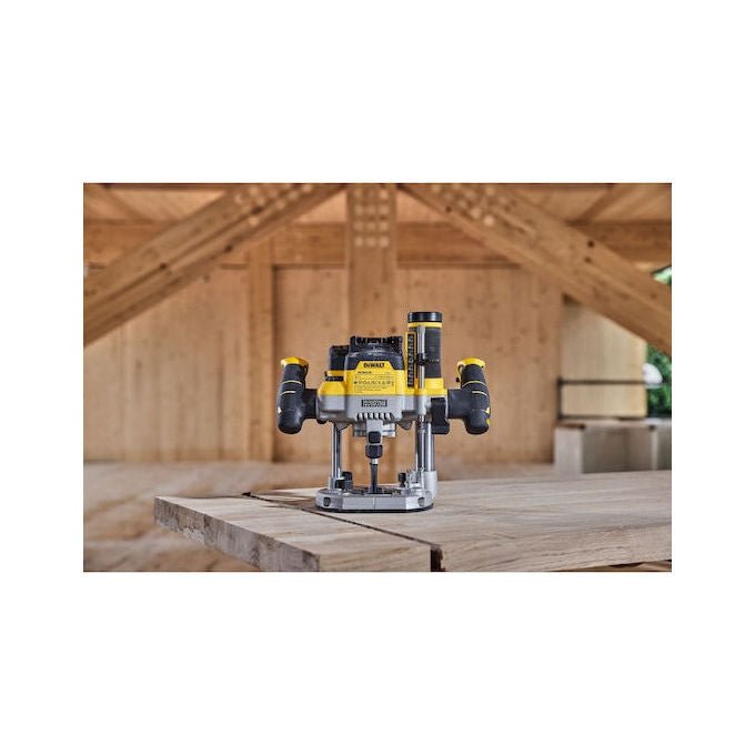 DeWALT DCW620NT-XJ Fresatrice Ad Affondamento Motore Brushless 11000-23000 rpm Attacco 8 mm 12.7 mm colore Nero Giallo