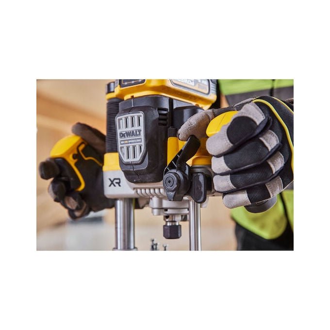 DeWALT DCW620NT-XJ Fresatrice Ad Affondamento Motore Brushless 11000-23000 rpm Attacco 8 mm 12.7 mm colore Nero Giallo