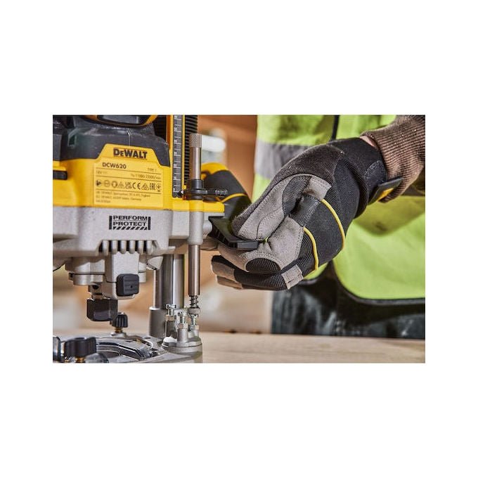 DeWALT DCW620NT-XJ Fresatrice Ad Affondamento Motore Brushless 11000-23000 rpm Attacco 8 mm 12.7 mm colore Nero Giallo