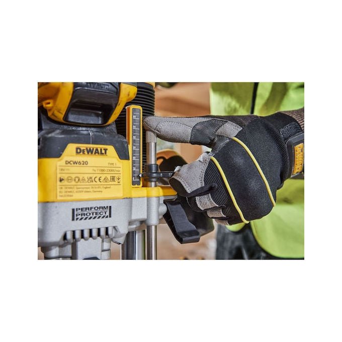DeWALT DCW620NT-XJ Fresatrice Ad Affondamento Motore Brushless 11000-23000 rpm Attacco 8 mm 12.7 mm colore Nero Giallo