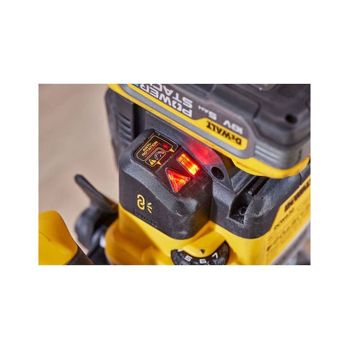 DeWALT DCW620NT-XJ Fresatrice Ad Affondamento Motore Brushless 11000-23000 rpm Attacco 8 mm 12.7 mm colore Nero Giallo