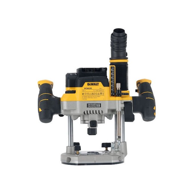 DeWALT DCW620NT-XJ Fresatrice Ad Affondamento Motore Brushless 11000-23000 rpm Attacco 8 mm 12.7 mm colore Nero Giallo