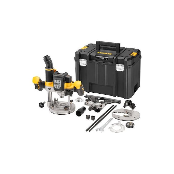 DeWALT DCW620NT-XJ Fresatrice Ad Affondamento Motore Brushless 11000-23000 rpm Attacco 8 mm 12.7 mm colore Nero Giallo