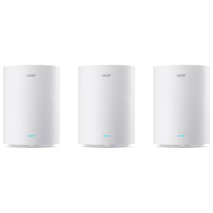 Acer Ovia T360 Sistema Wi-Fi Mesh 3-pack Wi-Fi 7 DualBand 3600 Mbps 2.4 5 GHz 3 unita' colore Bianco
