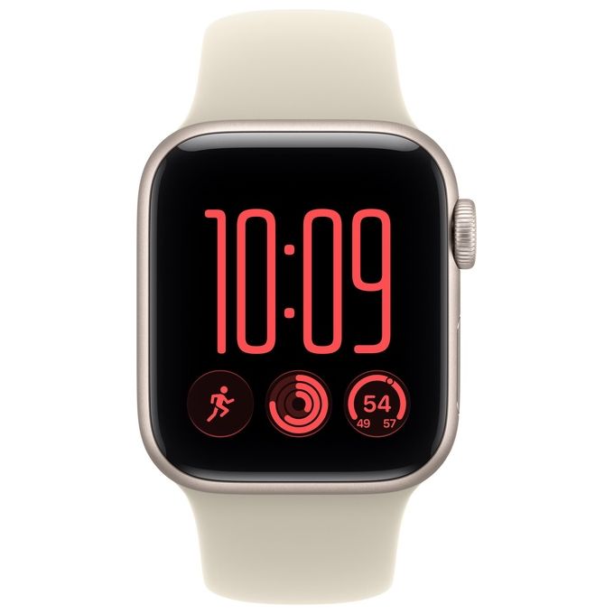 Apple MJLE4QL-A Apple Watch SE 3 GPS + Cellular Cassa 40 mm in Alluminio Galassia con Cinturino Sport Sabbia colore Sabbia