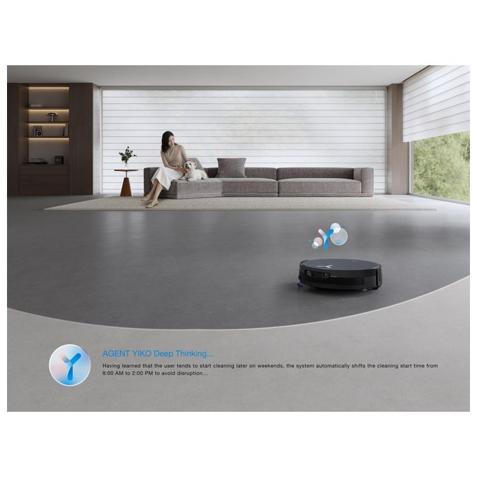 Ecovacs DEEBOT X12 OmniCyclone Robot aspirapolvere D-ToF lidar AIVI 3D 3.0 0.25 L autonomia 497 min colore Nero