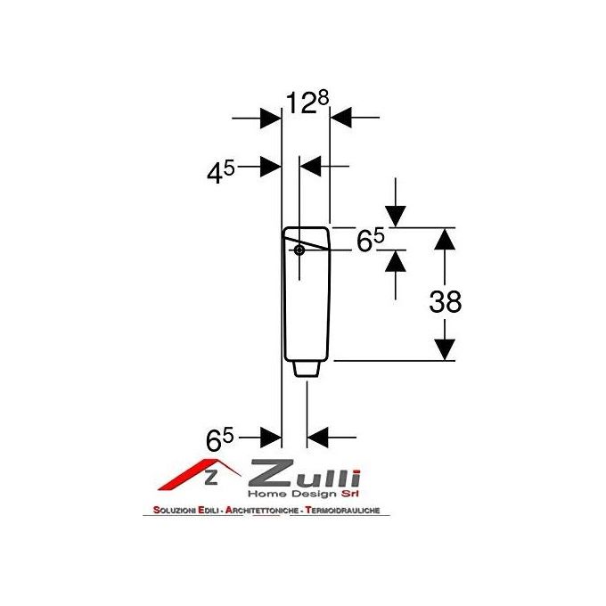 Geberit 123.001 Cassetta Wc Esterna Con Tubo Bianco