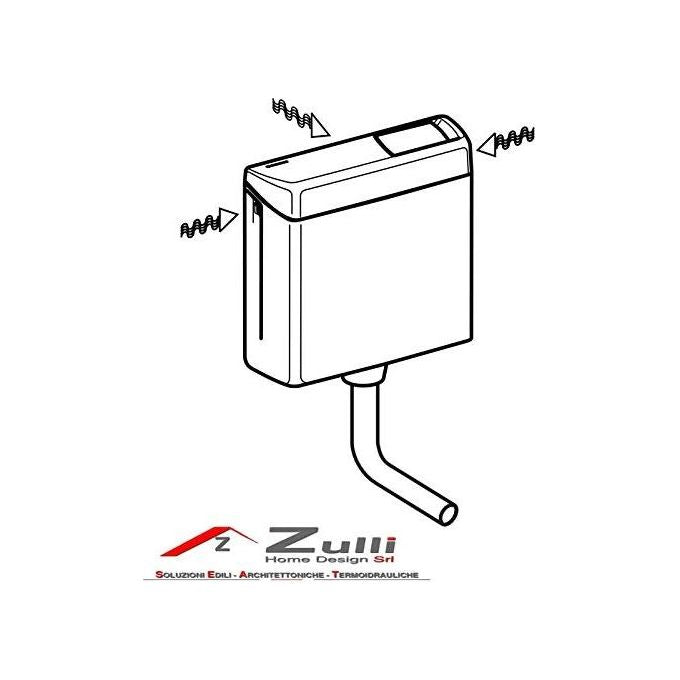 Geberit 123.001 Cassetta Wc Esterna Con Tubo Bianco