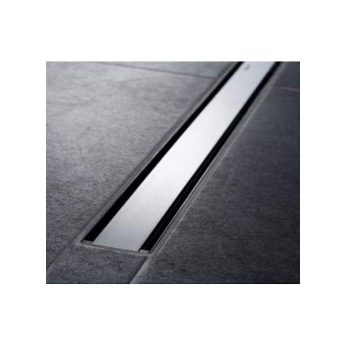 Geberit Cleanline 60 Copertura X Canalette 30-90 Con Telaio In Acciaio Inox Rivestito Nero E Superficie In Acciaio Inox Spazzolato