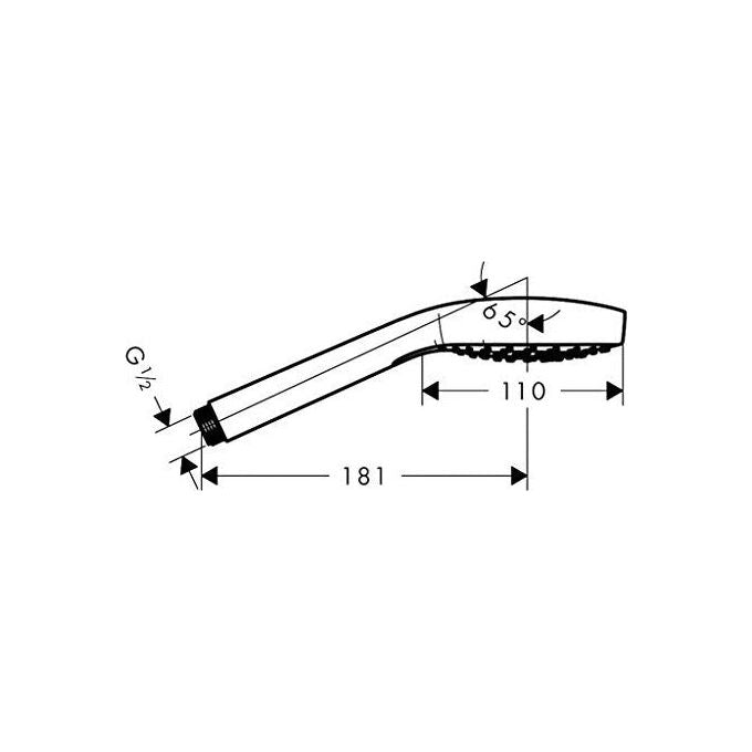 Hansgrohe Croma 110 Select E 26812 Doccetta Bianco-Cromo