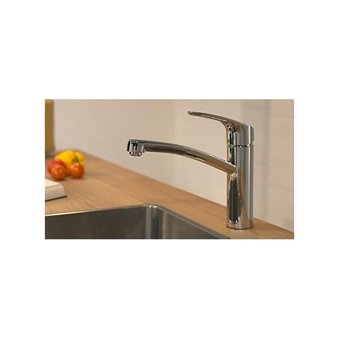 Hansgrohe Focus M41 - Rubinetto da cucina Miscelatore cucina con altezza bocca 160 mm Rubinetto monocomando con bocca girevole cromo Cromo ComfortZone 160 mm senza tubo flessibile