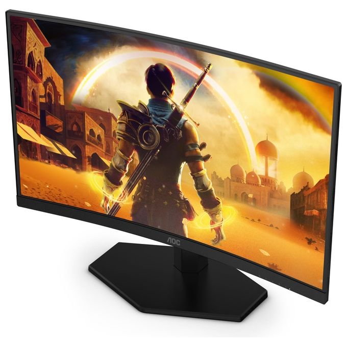 AOC C24G42FE G4 Monitor Curvo 23.6'' FHD 180Hz HDR10 colore Nero Rosso