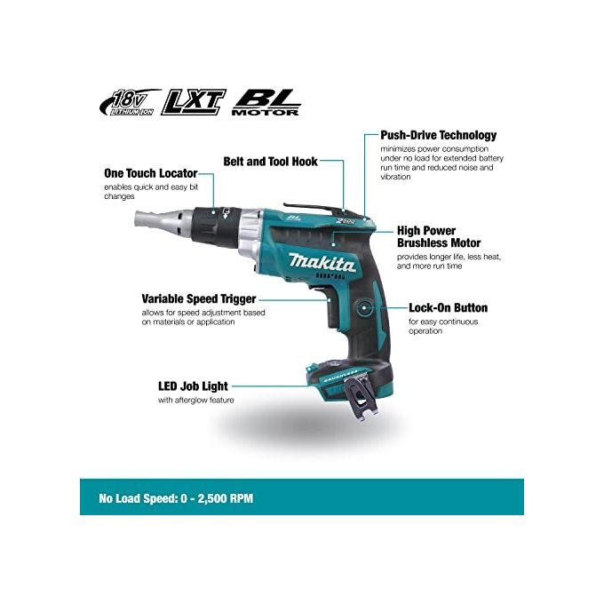 Makita DFS250Z Avvitatore a Batteria per Cartongesso