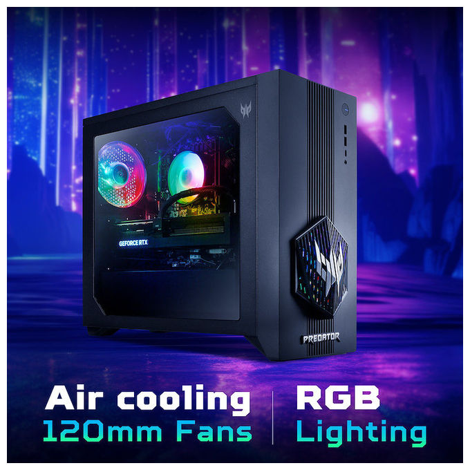 Acer DG.E4TET.00J Predator ORION 3000 Desktop PC Intel Core Ultra 7 265F 32 GB DDR5 1 TB SSD NVIDIA GeForce RTX 5070 Wi-Fi 7 Windows 11 Home colore Nero