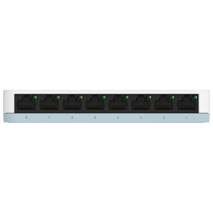 D-Link Switch di Rete Non Gestito 8 porte Gigabit Ethernet DGS-1008D-E Bianco