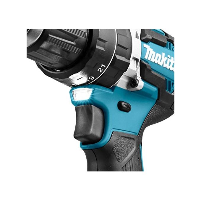 Makita Trapano Avvitatore a Percussione DHP484ZJ 18V 13mm 60Nm Motore Brushless (Batteria Non Inclusa)