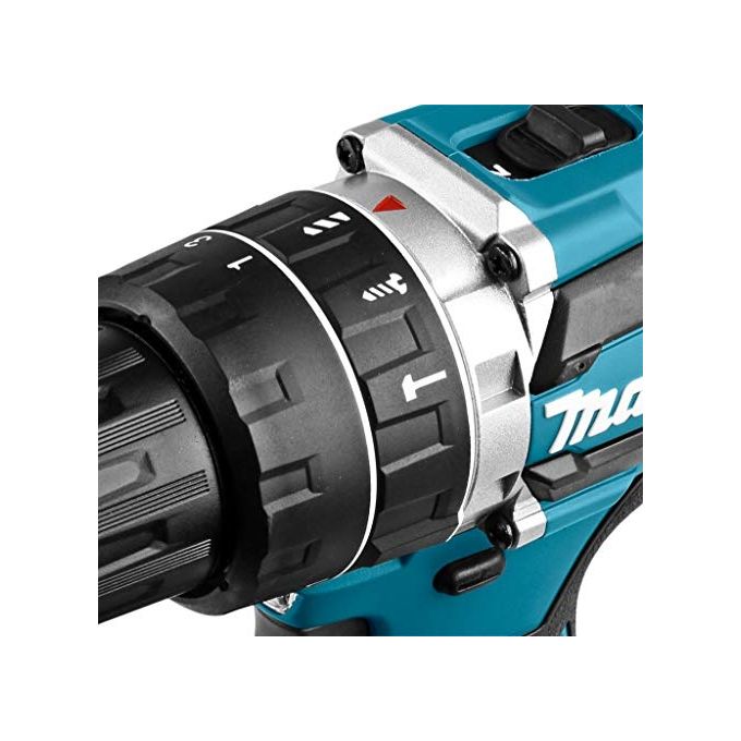 Makita Trapano Avvitatore a Percussione DHP484ZJ 18V 13mm 60Nm Motore Brushless (Batteria Non Inclusa)
