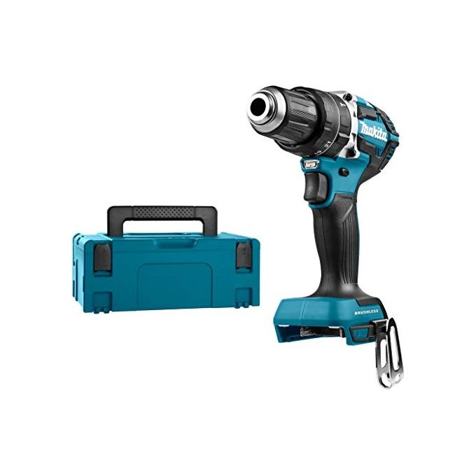 Makita Trapano Avvitatore a Percussione DHP484ZJ 18V 13mm 60Nm Motore Brushless (Batteria Non Inclusa)