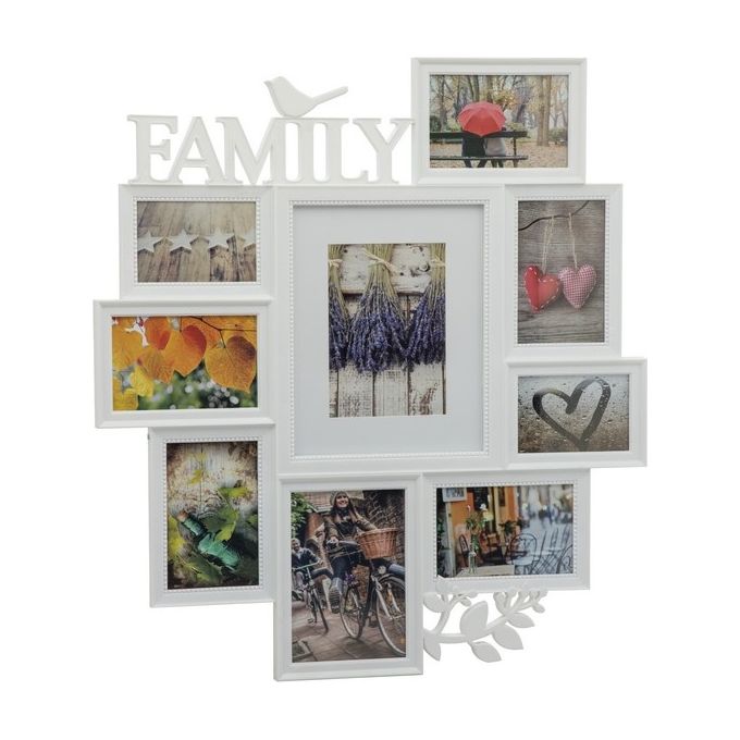 Portafoto 9 Posti Bird 55X59,5 cm Bianco
