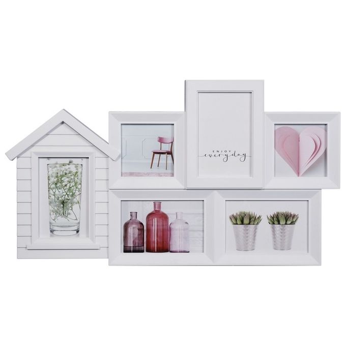 Portafoto 6 Posti Resort 46X36,5 Bianco