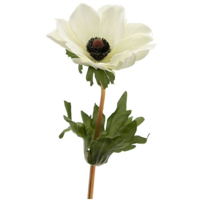 Anemone in Plastica 40 cm Crema