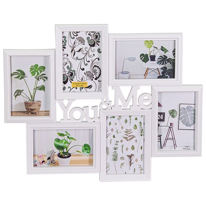 Portafoto 6 Posti YouandMe 46X36,5 Bianco