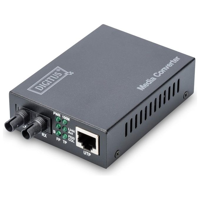 Digitus Convertitore 10-100 Rj45 - Fibra Ottica St
