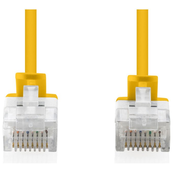 Digitus DK-1618-030S-Y Cavo LAN Cat 6 U-UTP Slim 3 m 1 Gbit-s PoE+ LSZH colore Giallo