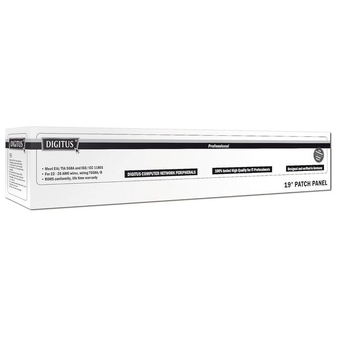 Digitus pannello patch 19'' schermato 16 porte 8 poli rj45 per reti categoria 6 - 1 unita'